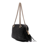 Pebbled Leather Soho Chain Zip Shoulder Bag